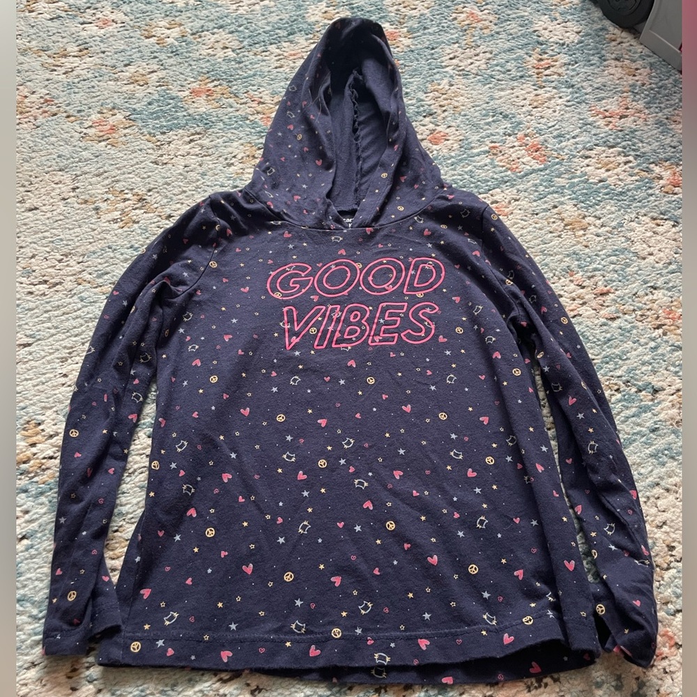 Carter's Navy Hoodie with Colorful Accents